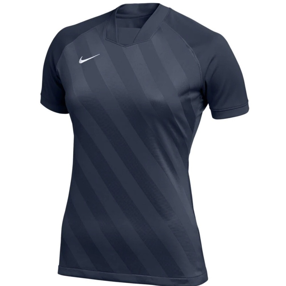 Nike Women's Dry Challenge III SS Jersey football soccer size L Navy Blue New